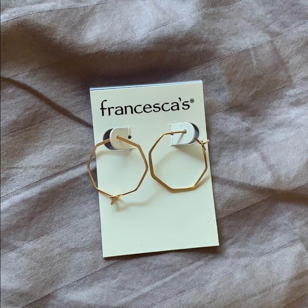 Gold Geometric Hoops from Francesca’s